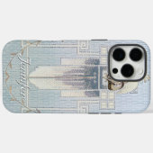 このアールヌーボー幾何学的フローラデザインを修正 Case-Mate iPhoneケース (裏面 (横))