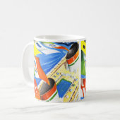 このイタリアン旗の下に~を並べる コーヒーマグカップ (正面左)