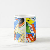 このイタリアン旗の下に~を並べる コーヒーマグカップ (中央)