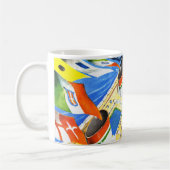 このイタリアン旗の下に~を並べる コーヒーマグカップ (左)