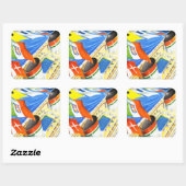 このイタリアン旗の下に～を並べる スクエアシール (シート)