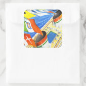 このイタリアン旗の下に～を並べる スクエアシール (バッグ)