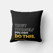 このインスピレーションを自分自身で信頼できる クッション (裏面)