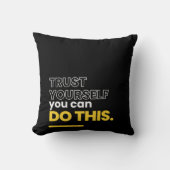 このインスピレーションを自分自身で信頼できる クッション (正面)