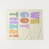 このインスピレーションを込めたキュートなパステルデザイン   タペストリー (正面(横))