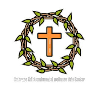 このイースターの信仰と精神的な健康を受け入れる Tシャツ