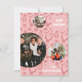 このウィムシカと一緒に陽気な休暇メッセージを送る ポストカード