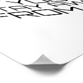 このウイルスが黒い文字キューブを超える場合 ポスター (角)