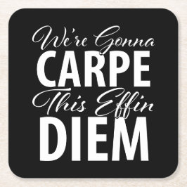 このエフィンDIEM誕生日パーティーを開催する スクエアペーパーコースター