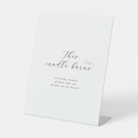 このエレガントろうそく結婚の碑の脚本 台座サイン (正面)