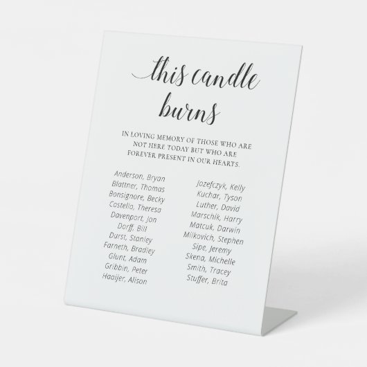 このエレガントキャンドルバーンズ学校懇親会記念碑 台座サイン (正面)