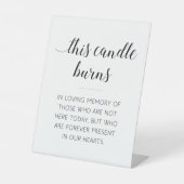 このエレガントロウソクは記念結婚焼き 台座サイン (正面)