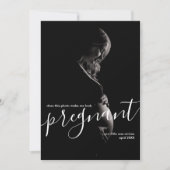 このエレガント写真は私を妊娠しているように見せてくれるか 案内状 (正面)