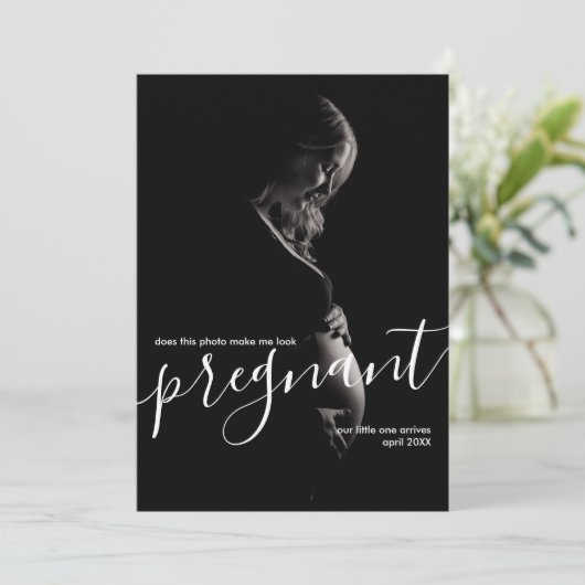 このエレガント写真は私を妊娠しているように見せてくれるか 案内状 (スタンド正面)