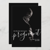このエレガント写真は私を妊娠しているように見せてくれるか 案内状 (正面/裏面)