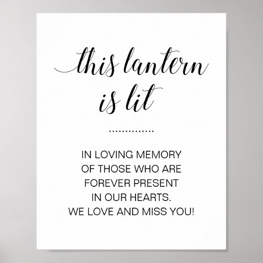 このエレガント灯籠は火の付いた結婚の記念碑である ポスター (正面)