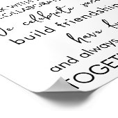 このオフィスでは、チームとして働感動的く ポスター (角)