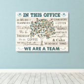 このオフィスでは、チーム、Office Canvas Art キャンバスプリント (インサイチュ (ウッドフロア))