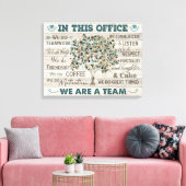 このオフィスでは、チーム、Office Canvas Art キャンバスプリント (インサイチュ (リビング))
