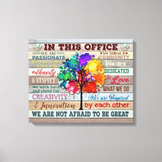 このオフィスのキャンバス印刷 キャンバスプリント