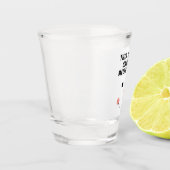 このオフィスはメルトダウンおもしろいことわざ雪だるま  ショットグラス (左)