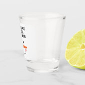 このオフィスはメルトダウンおもしろいことわざ雪だるま  ショットグラス (右)