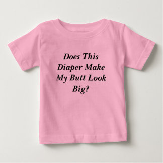 このオムツで私のお尻は大きく見える? ベビーTシャツ