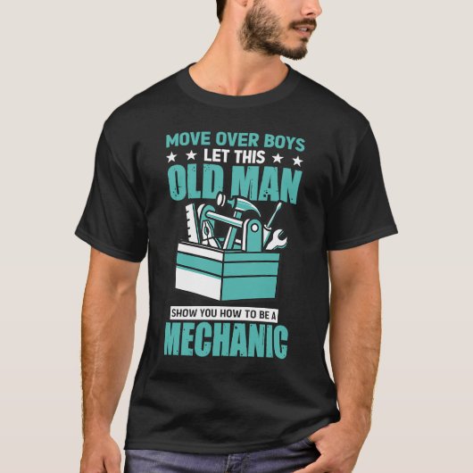 このオヤジに男のやり方を教えてもらおう Tシャツ (正面)