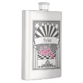 このオートバイのレーサーのフラスコのあなたの名前 フラスク (右)