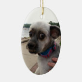 このオーナメントに犬の写真を追加 セラミックオーナメント (右)