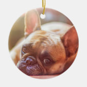 このオーナメントをペットの写真でカスタマイズ セラミックオーナメント (正面)