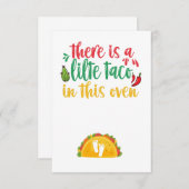 このオーブンの妊娠ギフトに少しタコがある サンキューカード (正面/裏面)