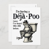 このカエルを聞いたからデジャポーを食べてる シーズンポストカード (正面/裏面)