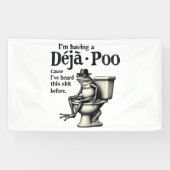 このカエルを聞いたからデジャポーを食べてる 横断幕 (横)