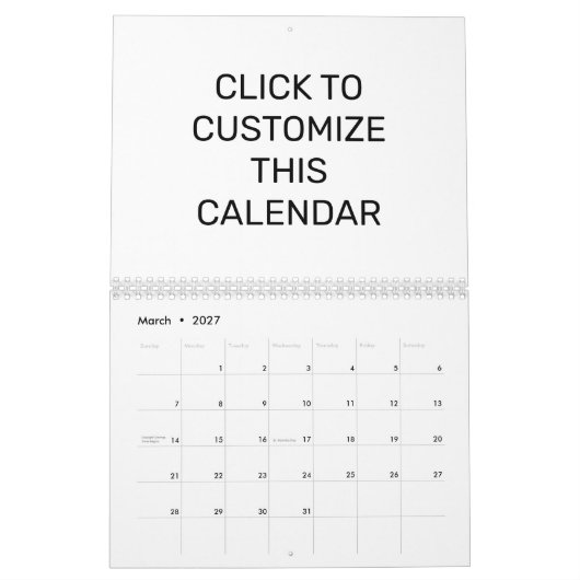 このカスタマイズカレンダー カレンダー (3月 2027)