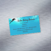 このカスタマイズスキューバダイビング事業 マグネット名刺 (インサイチュ)