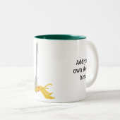 このカスタマイズスパゲティパスタグラフィック ツートーンマグカップ (正面右)