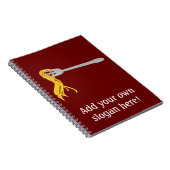 このカスタマイズスパゲティパスタグラフィック ノートブック (右側)