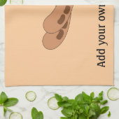 このカスタマイズソーセージ図 キッチンタオル (折り畳み)