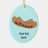 このカスタマイズソーセージ図 セラミックオーナメント (右)