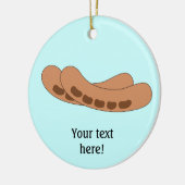このカスタマイズソーセージ図 セラミックオーナメント (左)