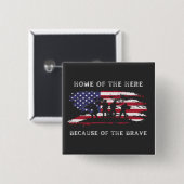 このカスタマイズデザイン:退役軍人日 缶バッジ (正面&裏面)