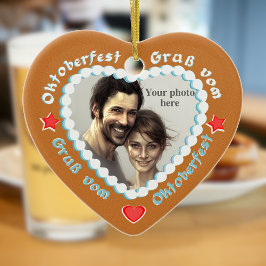 このカスタマイズドイツスタイルジンジャーパンハート セラミックオーナメント