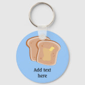 このカスタマイズバタートーストのグラフィック キーホルダー (正面)