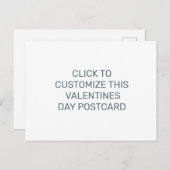 このカスタマイズバレンティネスの日はがき ポストカード (正面/裏面)