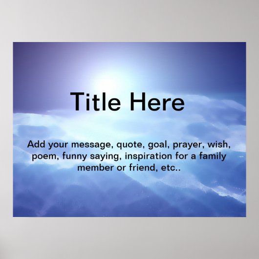 このカスタマイズポスター ポスター (正面)