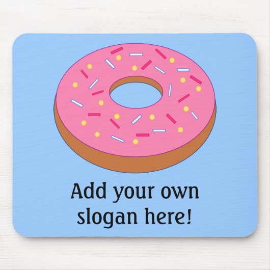 このカスタマイズリングや輪ドーナツグラフィック マウスパッド (正面)