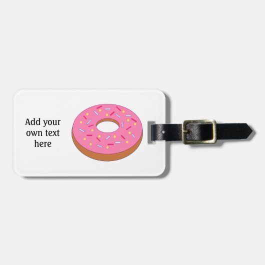 このカスタマイズリングや輪ドーナツグラフィック ラゲッジタグ (正面横)