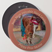 このカスタマイズ卒業式のリボンボタン 缶バッジ (正面&裏面)