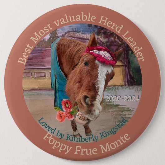 このカスタマイズ卒業式のリボンボタン 缶バッジ (正面)